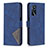 Custodia Portafoglio In Pelle Cover con Supporto B08F per Oppo A16s Blu