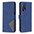 Custodia Portafoglio In Pelle Cover con Supporto B08F per Oppo A54s Blu