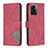 Custodia Portafoglio In Pelle Cover con Supporto B08F per Oppo A77 5G Rosso