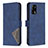 Custodia Portafoglio In Pelle Cover con Supporto B08F per Oppo A95 4G Blu