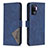 Custodia Portafoglio In Pelle Cover con Supporto B08F per Oppo F19 Pro Blu