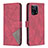 Custodia Portafoglio In Pelle Cover con Supporto B08F per Oppo Find X5 5G Rosso