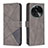 Custodia Portafoglio In Pelle Cover con Supporto B08F per Oppo Find X6 5G Grigio