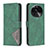 Custodia Portafoglio In Pelle Cover con Supporto B08F per Oppo Find X6 Pro 5G Verde