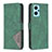 Custodia Portafoglio In Pelle Cover con Supporto B08F per Oppo K10 4G Verde