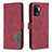 Custodia Portafoglio In Pelle Cover con Supporto B08F per Oppo Reno5 F Rosso