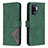 Custodia Portafoglio In Pelle Cover con Supporto B08F per Oppo Reno5 F Verde