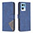 Custodia Portafoglio In Pelle Cover con Supporto B08F per Oppo Reno7 Pro 5G Blu