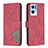 Custodia Portafoglio In Pelle Cover con Supporto B08F per Oppo Reno7 Pro 5G Rosso