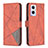 Custodia Portafoglio In Pelle Cover con Supporto B08F per Oppo Reno7 Z 5G Arancione