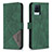 Custodia Portafoglio In Pelle Cover con Supporto B08F per Realme 8 4G Verde