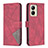 Custodia Portafoglio In Pelle Cover con Supporto B08F per Realme C33 (2023) Rosso