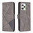 Custodia Portafoglio In Pelle Cover con Supporto B08F per Realme C35 Grigio