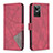 Custodia Portafoglio In Pelle Cover con Supporto B08F per Realme GT Neo3 5G Rosso