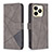 Custodia Portafoglio In Pelle Cover con Supporto B08F per Realme Narzo N53 Grigio