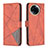Custodia Portafoglio In Pelle Cover con Supporto B08F per Realme V50 5G Arancione