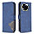 Custodia Portafoglio In Pelle Cover con Supporto B08F per Realme V50 5G Blu