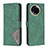 Custodia Portafoglio In Pelle Cover con Supporto B08F per Realme V50 5G Verde