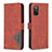 Custodia Portafoglio In Pelle Cover con Supporto B08F per Samsung Galaxy A02s Arancione