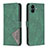 Custodia Portafoglio In Pelle Cover con Supporto B08F per Samsung Galaxy A04E Verde