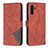Custodia Portafoglio In Pelle Cover con Supporto B08F per Samsung Galaxy A04s Arancione