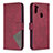 Custodia Portafoglio In Pelle Cover con Supporto B08F per Samsung Galaxy A11 Rosso