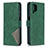 Custodia Portafoglio In Pelle Cover con Supporto B08F per Samsung Galaxy A12 Nacho Verde
