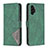 Custodia Portafoglio In Pelle Cover con Supporto B08F per Samsung Galaxy A13 4G Verde