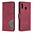 Custodia Portafoglio In Pelle Cover con Supporto B08F per Samsung Galaxy A20 Rosso