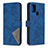 Custodia Portafoglio In Pelle Cover con Supporto B08F per Samsung Galaxy A21s Blu