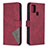 Custodia Portafoglio In Pelle Cover con Supporto B08F per Samsung Galaxy A21s Rosso