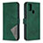 Custodia Portafoglio In Pelle Cover con Supporto B08F per Samsung Galaxy A21s Verde