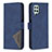 Custodia Portafoglio In Pelle Cover con Supporto B08F per Samsung Galaxy A22 4G Blu