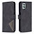 Custodia Portafoglio In Pelle Cover con Supporto B08F per Samsung Galaxy A22 4G Nero