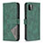 Custodia Portafoglio In Pelle Cover con Supporto B08F per Samsung Galaxy A22 5G Verde