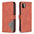 Custodia Portafoglio In Pelle Cover con Supporto B08F per Samsung Galaxy A22s 5G Arancione