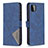 Custodia Portafoglio In Pelle Cover con Supporto B08F per Samsung Galaxy A22s 5G Blu