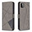 Custodia Portafoglio In Pelle Cover con Supporto B08F per Samsung Galaxy A22s 5G Grigio