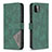 Custodia Portafoglio In Pelle Cover con Supporto B08F per Samsung Galaxy A22s 5G Verde