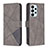 Custodia Portafoglio In Pelle Cover con Supporto B08F per Samsung Galaxy A23 4G Grigio