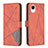 Custodia Portafoglio In Pelle Cover con Supporto B08F per Samsung Galaxy A23e 5G Arancione