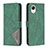 Custodia Portafoglio In Pelle Cover con Supporto B08F per Samsung Galaxy A23s Verde