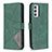 Custodia Portafoglio In Pelle Cover con Supporto B08F per Samsung Galaxy A24 4G Verde