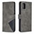 Custodia Portafoglio In Pelle Cover con Supporto B08F per Samsung Galaxy A31 Grigio