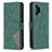 Custodia Portafoglio In Pelle Cover con Supporto B08F per Samsung Galaxy A32 4G Verde