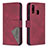 Custodia Portafoglio In Pelle Cover con Supporto B08F per Samsung Galaxy A40 Rosso