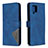 Custodia Portafoglio In Pelle Cover con Supporto B08F per Samsung Galaxy A42 5G Blu