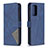 Custodia Portafoglio In Pelle Cover con Supporto B08F per Samsung Galaxy A72 4G Blu