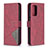 Custodia Portafoglio In Pelle Cover con Supporto B08F per Samsung Galaxy A72 5G Rosso