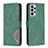 Custodia Portafoglio In Pelle Cover con Supporto B08F per Samsung Galaxy A73 5G Verde